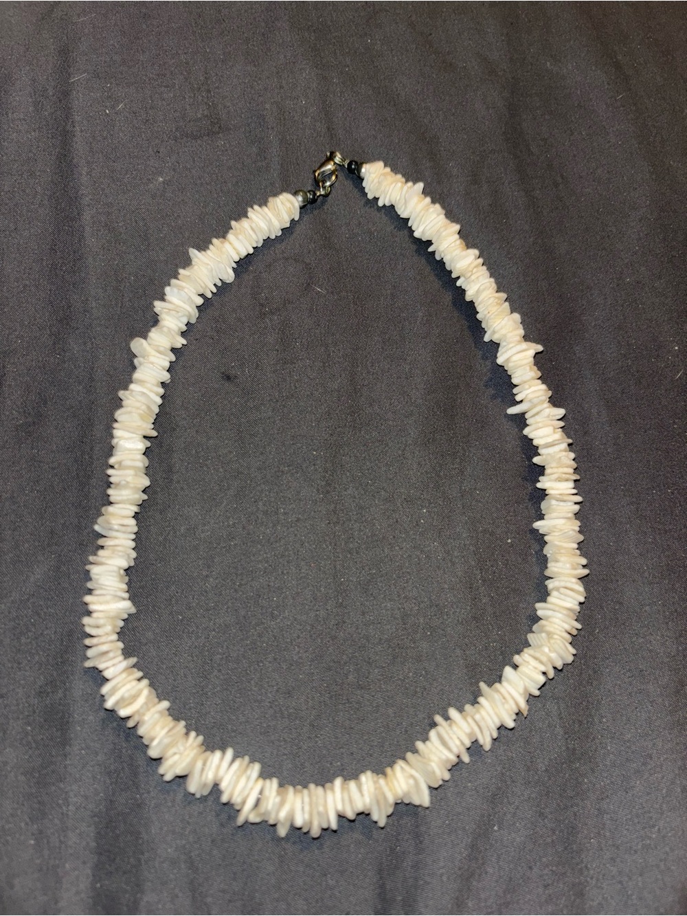 White Shell Chip Necklace